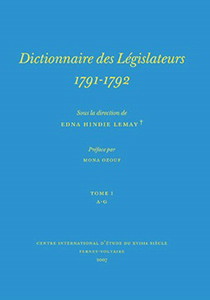 DICTIONNAIRE DES LEGISLATEURS 1791 - 1792