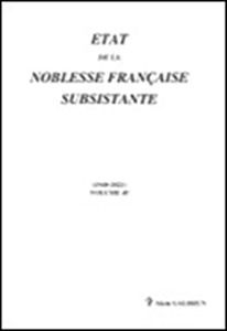 ETAT DE LA NOBLESSE FRANCAISE SUBSISTANTE, VOL. 45