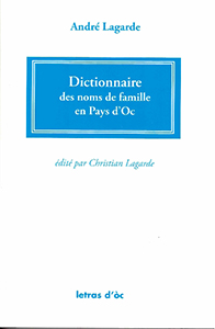 DICTIONNAIRE DES NOMS DE FAMILLE DU PAYS D’OC