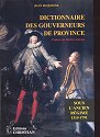 Dictionnaire des gouverneurs de province