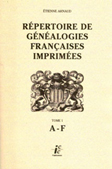 REPERTOIRE DE GENEALOGIES FRANCAISES IMPRIMEES