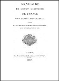 ANNUAIRE DE L'ETAT MILITAIRE DE LA FRANCE, 1820