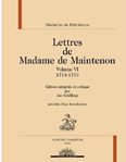 LETTRES DE MADAME DE MAINTENON, TOME VI