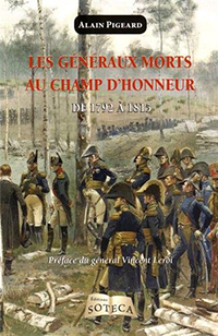 LES GENERAUX MORTS AU CHAMP D'HONNEUR, DICTIONNAIRE,