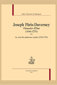 JOSEPH PARIS DUVERNEY, LA VERTU DES MAITRESSES ROYALES.