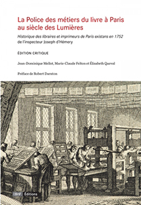 HISTOIRE DES LIBRAIRES ET IMPRIMAIRES DE PARIS - 1752,