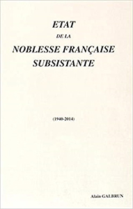 ETAT DE LA NOBLESSE SUBSISTANTE - VOL 43