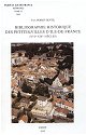 BIBLIOGRAPHIE HISTORIQUE DES PETITES VILLES D'ILE DE FRANCE (XVIEME-XIXEME SIÈCLES)