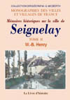 SEIGNELAY (MEMOIRES HISTORIQUES SUR LA VILLE DE) VOL. II