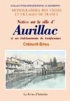 AURILLAC (NOTICE SUR LA VILLE D') ET SES ETABLISSEMENTS DE BIENFAISANCE