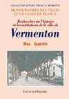 VERMENTON (RECHERCHES SUR L'HISTOIRE ET LES INSTITUTIONS DE)