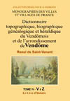 VENDOMOIS IV (DICTIONNAIRE DU) V-Z