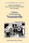 NOUZONVILLE (HISTOIRE CHRONIQUE DE)