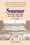 SAUMUR (RECHERCHES HISTORIQUES SUR LA VILLE DE SAUMUR)