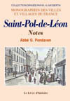 SAINT-POL-DE-LEON. NOTES