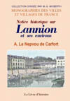 LANNION ET SES ENVIRONS (NOTICE HISTORIQUE)