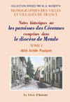 MENDE (NOTES HISTORIQUES SUR LES PAROISSES DES CEVENNES COMPRISES DANS LE DIOCÈSE DE) VOLUME I