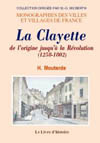 LA CLAYETTE DE L'ORIGINE JUSQU'À  LA REVOLUTION