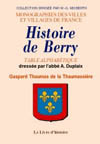 BERRY (HISTOIRE DE). TABLE ALPHABETIQUE