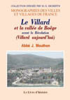 VILLARD (LE) ET LA VALLEE DE BOÀ«GE AVANT LA REVOLUTION