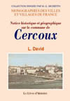 CERCOUX (NOTICE HISTORIQUE ET GEOGRAPHIQUE SUR LA COMMUNE DE)